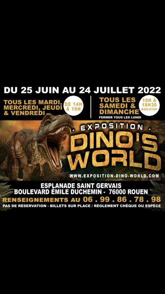 exposition de dinosaures Rouen